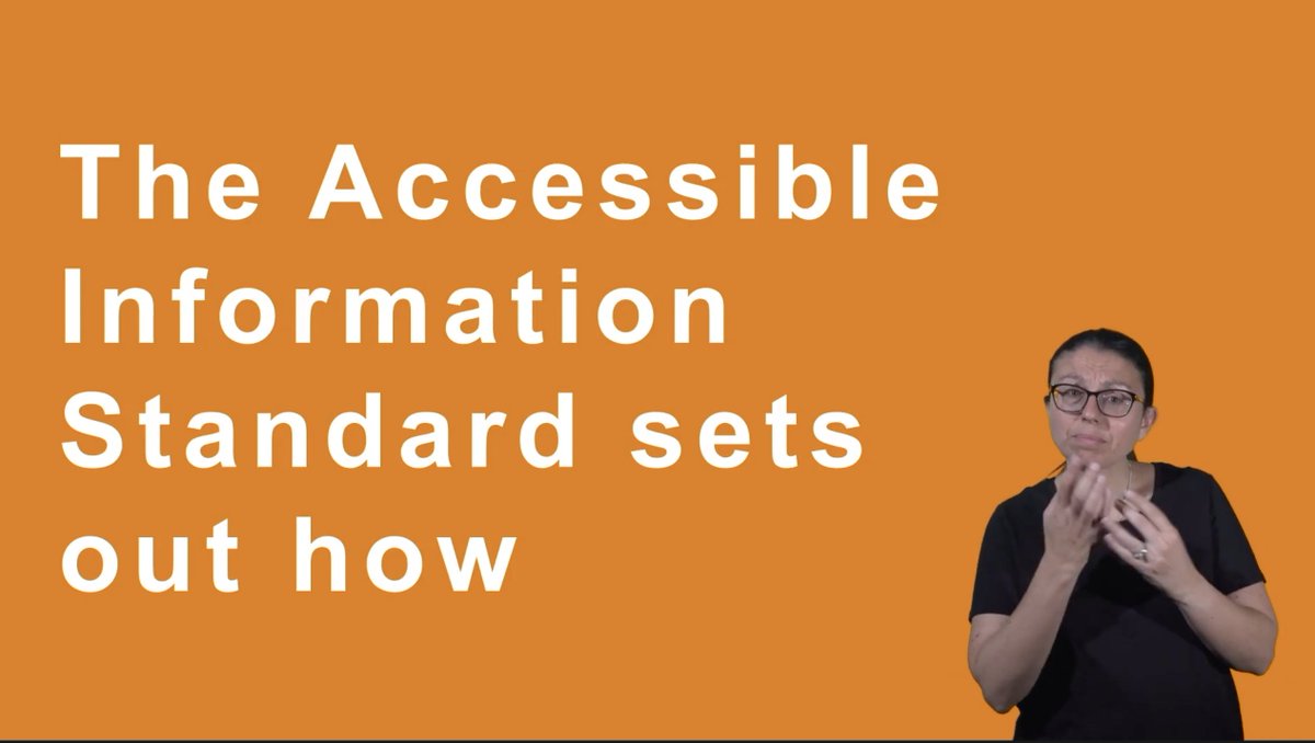 Did you know that your #GP, #hospital or adult social care service is responsible for booking a #BSL interpreter for your appointments? Watch this video to find about more about the #NHS Accessible Information Standard. youtu.be/ZJngMo37WvA