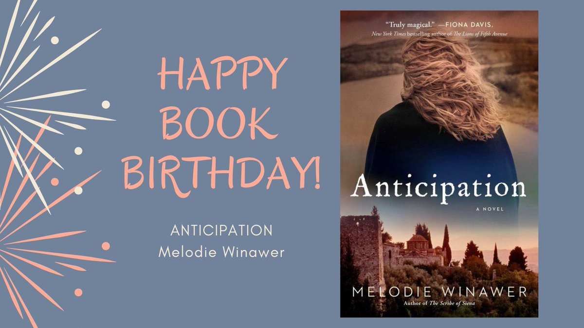 Happy book birthday to <a href="/melodiewinawer/">Melodie Winawer</a> for ANTICIPATION! Did you know she is a doctor as well as an author? She's a role model and so inspiring! "Blending the historical romance of Diana Gabaldon, the rich detail of Philippa Gregory’s novels, and Dan Brown’s fast-paced suspense"