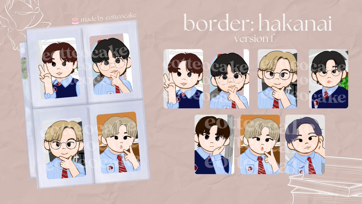 kyeomkoocart's tweet photo. interest check💫

ATTENTION, PLEASE❗️

Hey engenes! I made these hakanai binder fillers 🤩 To anyone interested in these cuties, I'm also planning to sell these soon on my other acc @eotteocake🎂! 

hope you could help rt this as well😍

🌼 enhypen pc ic wts lfb ph only https://t.co/LjRYTzLfcJ
