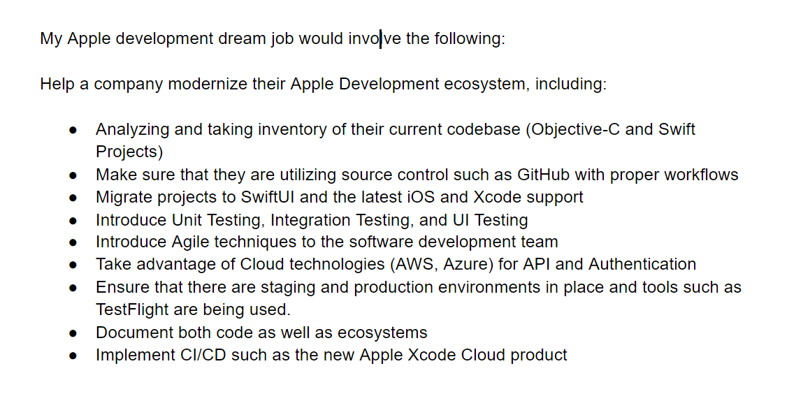 Drum_Dev's tweet photo. A question for everyone who is participating in the #100DaysOfSwiftUI challenge. What would be your dream job that SwiftUI would lead you towards? Independent Developer? Part of a big team? Here is an idea of what I aspire to do. #dfwdevelopers #iosdev https://t.co/rADKnD7p6z