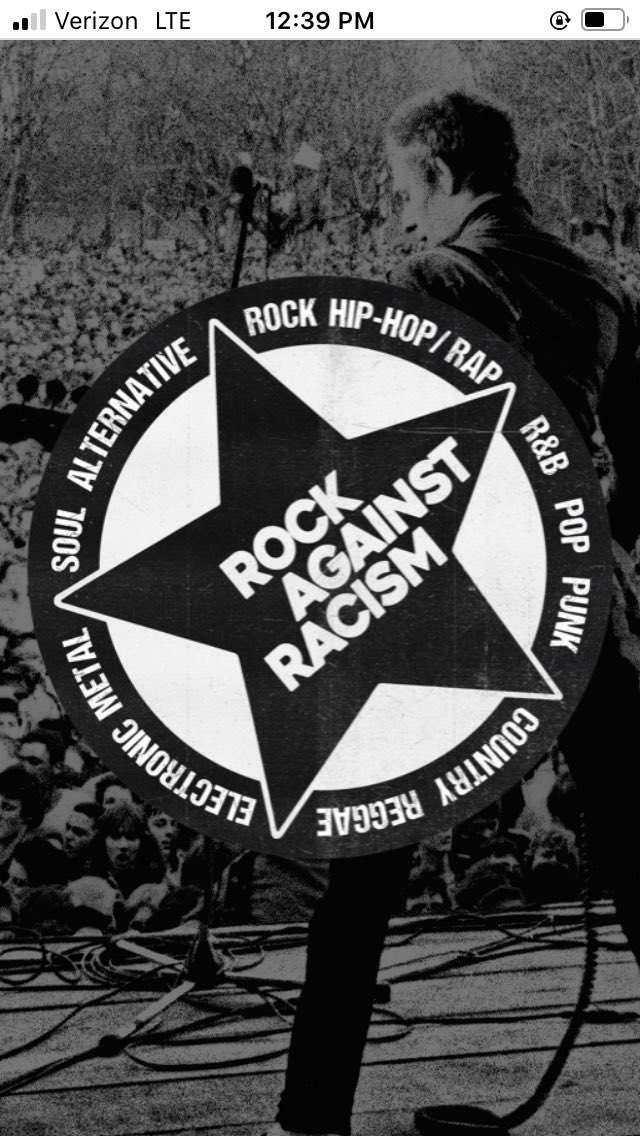 MaryMo716's tweet photo. Music is a bridge to unite people of all colors! Born in 1976 in the UK, @rockagainstrcsm has been reborn and can be found engaging fans to #endsystemicracism at music festivals like @KNOTFEST. 
#whiteriot #unity #givingbackfund #30daysofgratitude https://t.co/WnIK9H3Tlw