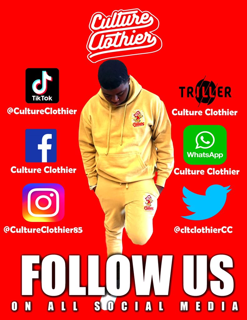 cltclothierCC's tweet photo. •Follow
•Share
•Like
•Comment 
#CultureClothier #WeAreTheCulture https://t.co/lsPfmMCLru