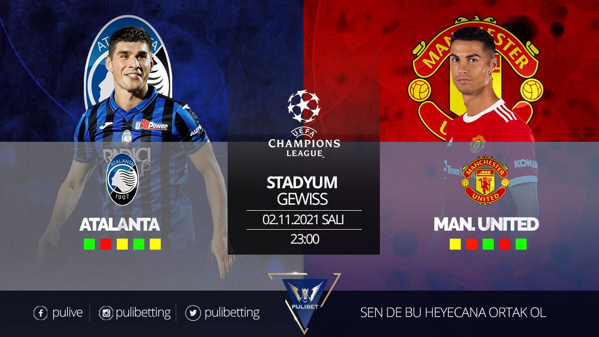 Pulibetting's tweet photo. 🏆 Atalanta - Manchester United 

📊 #UCL F grubunda mücadele eden iki takımın oynadıkları ilk maçı 3-2 United kazanmıştı. O maçta vermiş olduğumuz istatistik ile karşılıklı gol bahisi alanlar bu maçtan kazançla çıkmıştı.

Fikstür ve Oranlar 🔗 https://t.co/TesktHxAXV https://t.co/f6sKrse6OR