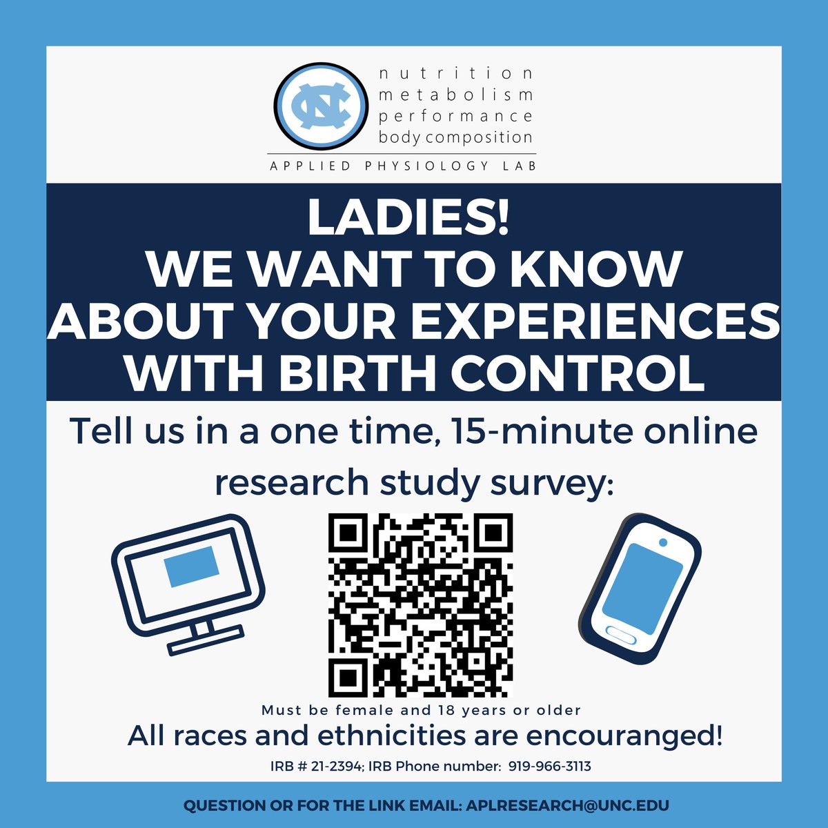HannahCabreRD's tweet photo. NEW RESEARCH STUDY! Seeking females who are between 18-52 years old to participate in a 15-minute online survey about birth control use and attitudes towards choosing birth control methods. 

See link if interested: 
https://t.co/iaOxG29Nue https://t.co/G27mv0kmfX