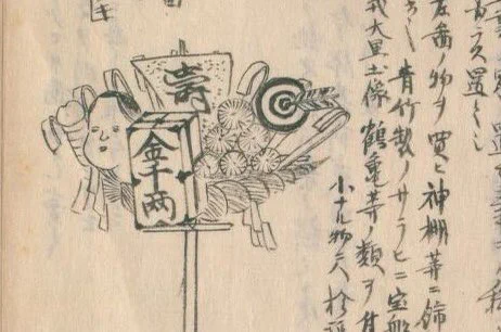 右の三方と呼ばれる木製の台の上に見事に張形が置かれてて「さりげない艶めいた絵じゃなくて、モロじゃん!」と突っ込まれそうですが、江戸期の酉の市の熊手なんて男根ついてるし、そこまでどエロいアイテムだと思われてなかったんじゃないかと‥酉の市なんて、子供連れも来ただろうし。 