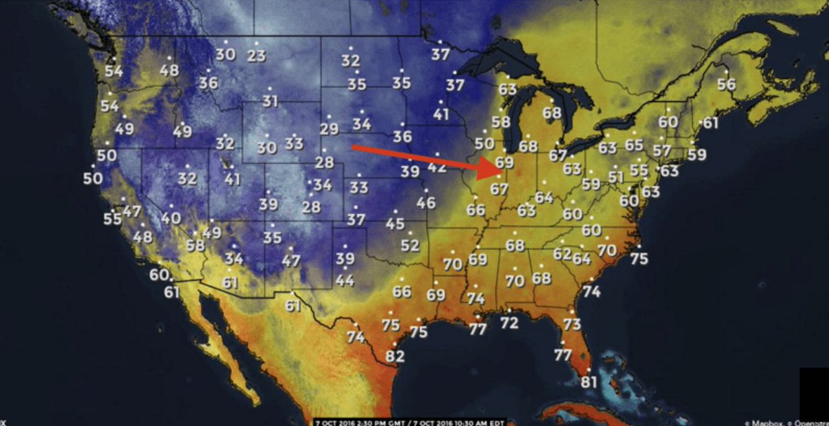 QuiverApp's tweet image. Nothing better than a cold front moving across the country. This coupled with it being the first week of November should have things heating up in the woods this week. 

Check out this blog post analyzing how deer movement spiked with a cold front
quiverapp.co/deer-movement/…