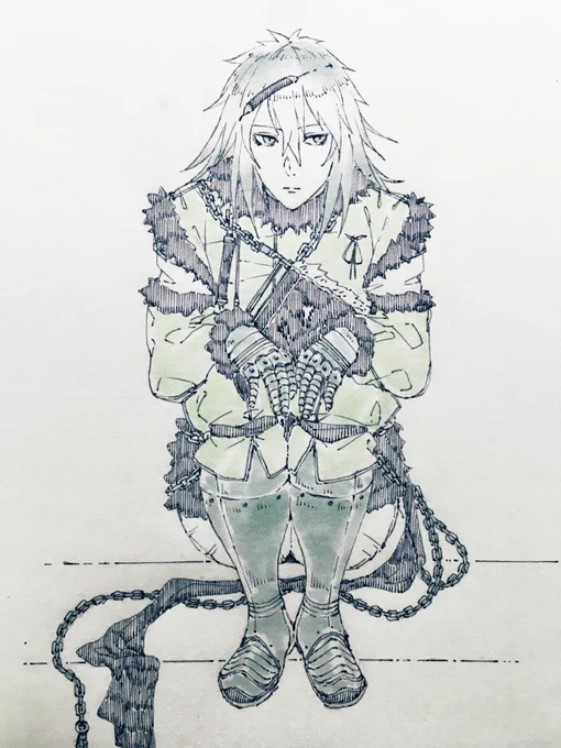 ちょこんと待機ニーア君落書き😌 