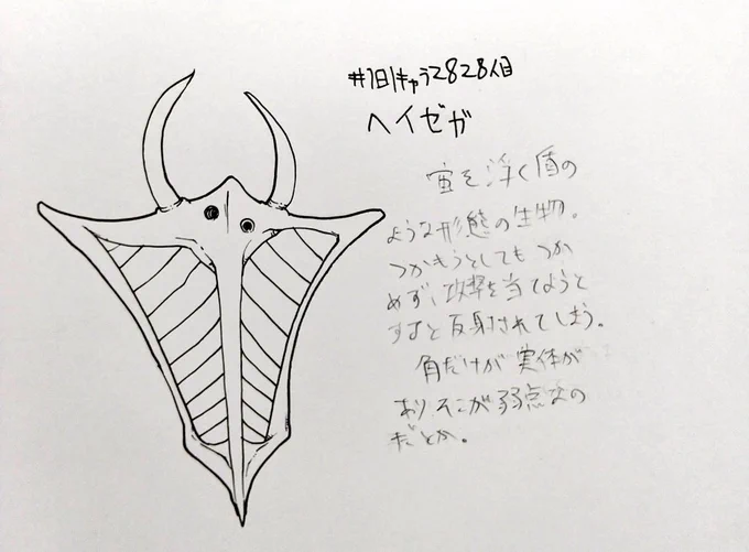 #1日1キャラ 2828人目
ヘイゼガ…何らかの下級神話生物 