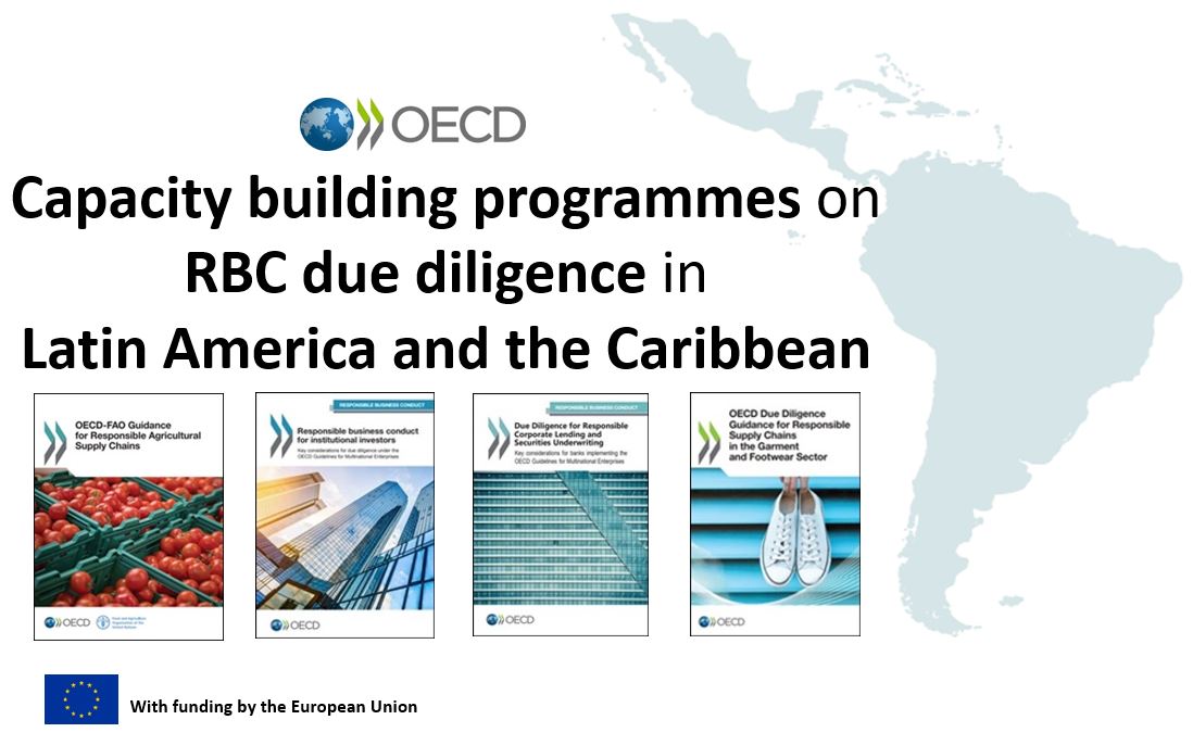 OECD_BizFin's tweet photo. 📢 SIGN UP to the @OECD regional capacity building programmes on @OECDduediligence for Responsible Business Conduct in the #agriculture #finance #garment &amp; #footwear sectors in #LatinAmerica 
✍️Sign up before Nov 5 https://t.co/GWHdErwYCC
📕Find out more https://t.co/9UIMbHQ1iC https://t.co/MoMrST4Grb