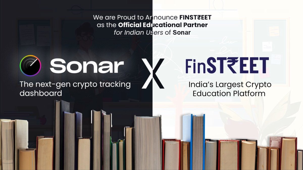 Finstreet_IN's tweet photo. As India's top crypto education platform, Finstreet feels privileged and honoured to be the Official Education Partner for Indian Users of Sonar.
.
Sonar is the next-gen crypto tracking dashboard.
.
Visit https://t.co/mTY1rmu0Cs to know more. 

@SonarToken #finstreet https://t.co/uJE1YvBc20