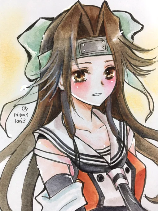 神通 改二です♪ #艦これ版深夜の真剣お絵描き60分一本勝負 #艦これ版真剣お絵描き60分一本勝負_20211102 #神通 #艦これ 