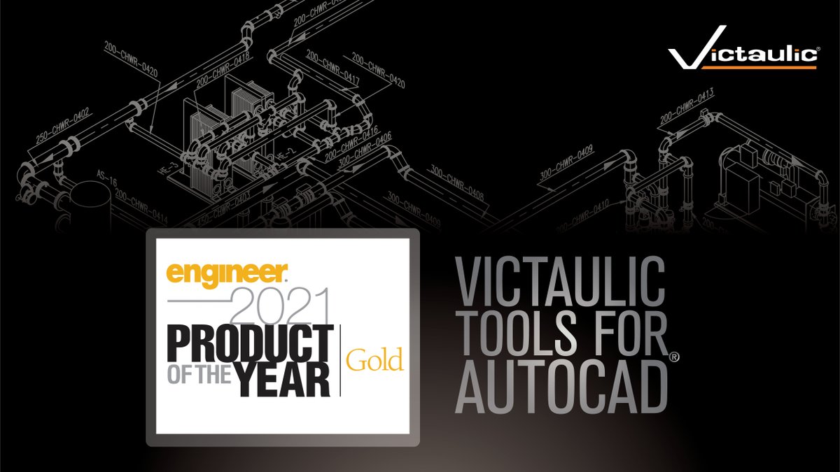 Victaulic's tweet photo. Victaulic Tools for AutoCAD® won gold in @CSEmag's 2021 Product of the Year program in the Software: Design, Modeling, Monitoring category. Thank you to all that voted for VTFA!
Learn more here: https://t.co/2p4FP9xtVb
#VTFA #BIM #CSE https://t.co/gdIEyfzXEa