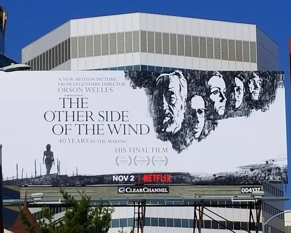 Three years ago today, THE OTHER SIDE OF THE WIND debuted in 190 countries before 200M @Netflix subscribers — giving Orson Welles the audience he deserved. Sincere thanks to Filip Jan Rymsza, Frank Marshall, Peter Bogdanovich, Bob Murawski, Ian Bricke and Ted Sarandos.