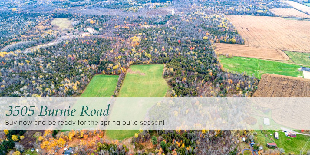 $199,900
30 Acres of land in a prime location. 10 minutes to the 401 and 416 highways, international bridge, Spencerville or Prescott.  3 outbuildings, 2 of which are Amish sheds and the last is a steel structure.
MORE INFO AND PHOTOS: bit.ly/3505Burnie