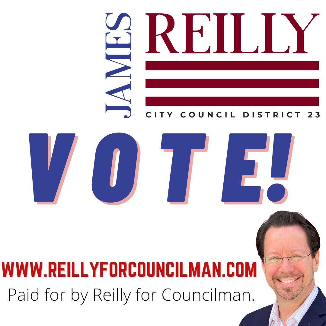 ReillyForQueens's tweet photo. It's go time! Polls opened at 6. Please vote James Reilly for #citycouncil #bayside #cunninghampark #freshmeadows #douglaston #floralpark #queensvillage #littleneckny #hollis #hollishills #queensnyc #oaklandgardens #glenoaks #bellerose #BuildingBetterCommunities https://t.co/o6dzeuvATQ
