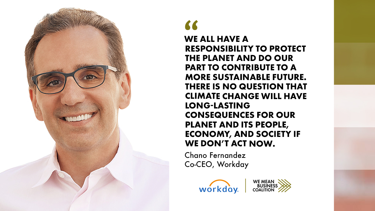 Thank you @Workday for stressing the urgency with which we need to act on climate change by adding your voice to our open letter to G20 leaders and supporting the #COP26 Business Pavilion. Read the full letter and list of 778 business signatories: wemeanbusinesscoalition.org/g20-2021/