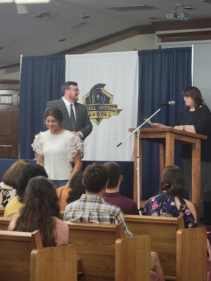 MEason2025's tweet photo. The National Beta Club Induction was last night. #RCA #Warriors #HighSchoolStuff https://t.co/45HGn2oatj