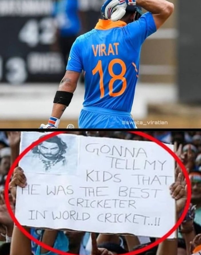 Tejaswni_18's tweet photo. Dear Virat,
I love you forever! https://t.co/RPjE0nA8hH