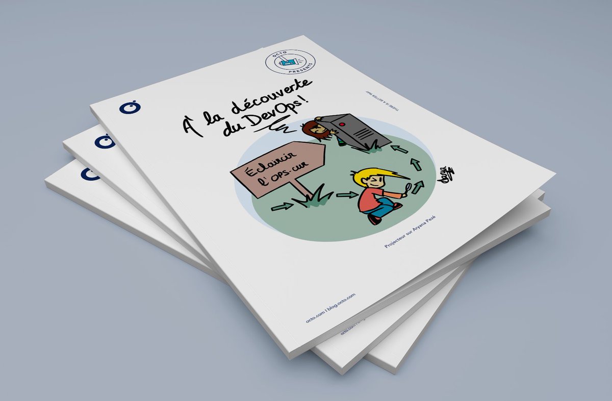 OCTOTechnology's tweet photo. [#Actu] Nous somme fiers de vous présenter la nouvelle #BD écrite par @AryanaPeze : "À la découverte du DevOps" ! 📖

🎨 (Re)Découvrez les concepts clés du #DevOps en passant par les Modèles #Cloud, les Logs ou encore les #Cookies !

À télécharger ➡️ https://t.co/B6sp2IBT3S https://t.co/w8g4lilJyP