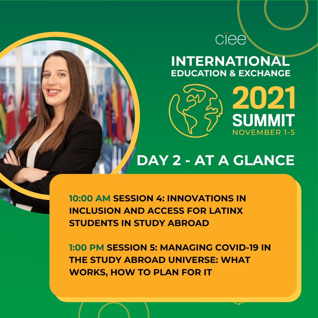 cieeconference's tweet photo. It's not too late to sign up for the International Education &amp; Exchange Summit! Sessions start today at 10AM EST. Register now: https://t.co/VySwJilXVQ⁠
.
.
.
.
.
.
.
.
.
.
#ciee #cieestudyabroad #cieeconf #internationaleducation #inclusion https://t.co/HCgBxbgQ2k