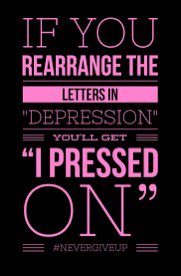 MishonLandry's tweet photo. Thank you to Johnathan, one of my LinkedIn connections, I truly needed to see this! ๐๐ฝ
If you rearrange the letters in the word DEPRESSION, you'll get I PRESSED ON, meaning your current situation is NOT your final destination. #IPressedOn https://t.co/JYdbcbQOZF