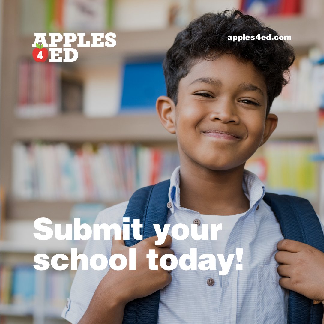 usapples's tweet photo. Entries are rolling in for USApple’s #Apples4Ed program! Click on the link in our bio to find out how we’re joining forces with @SchoolLunch and @NASDAnews to give five schools $4,000 each. Entries are being accepted until January 21, 2022, so submit your school today! https://t.co/yefR91c0qu