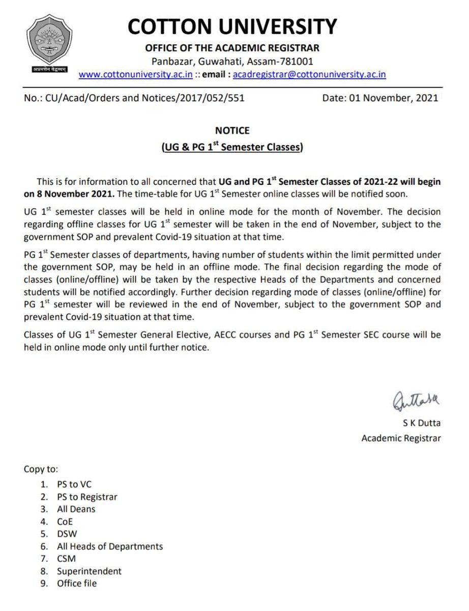 ParajuliMrinal's tweet photo. Each and every colleges along with  universities, and other prestigious institutes are following government given SOPs .But it is painful that our very own cotton university is following their own made SOPs. Aren't they playing with our future? 
@himantabiswa 
@ranojpeguassam https://t.co/3mtGkcYwmA