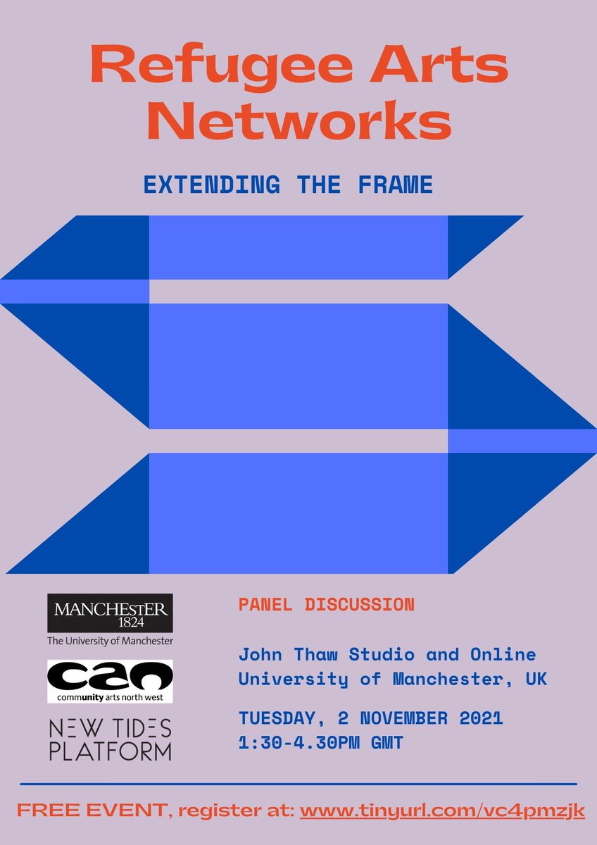 Ramblezi's tweet photo. Today I'm joining the panel for the great #RefugeeArtsNetworks event #ExtendingTheFrame as the cofounder of @mena_arts_uk. We'll be discussing the experiences and challenges of Refugee artists and how to foster positive systemic change. Come along if you can! https://t.co/sOwMlPyQB0