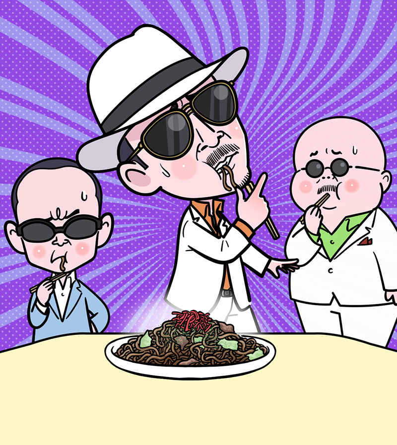今晩のマツコの知らない世界。ご当地焼きそばのイラストです。横山剣さんが下戸だったは衝撃。タイガータイガージレッタイガー。ほんじつもありがとうございました
#小野瀬雅生 さん    
#焼きそば    #クレイジーケンバンド 