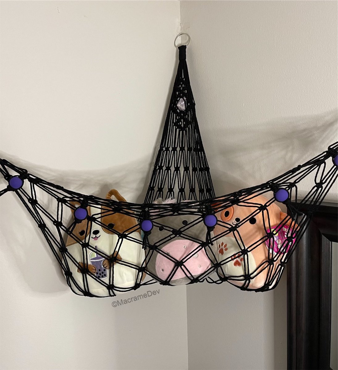 MysticStitchCo's tweet photo. Handmade Macrame Hammocks 🧸✨ https://t.co/M8cxLm0yV3
