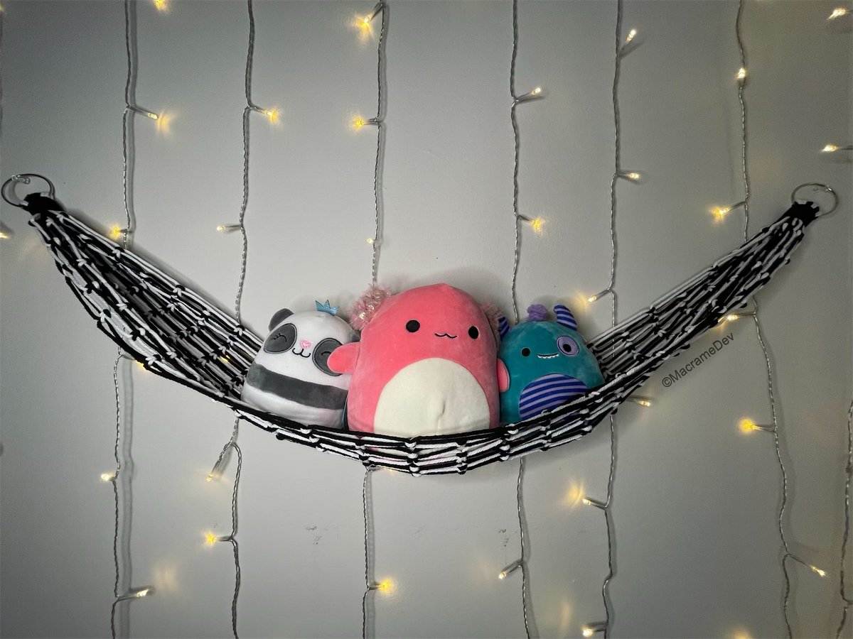 MysticStitchCo's tweet photo. Handmade Macrame Hammocks 🧸✨ https://t.co/M8cxLm0yV3
