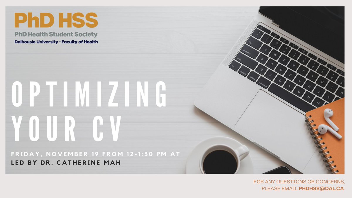 🗓️ Mark your calendars for our "Optimizing your CV" event, facilitated by Dr. Catherine Mah (<a href="/catherinemah/">Catherine L. Mah</a>)! 

Bring a friend and learn how to optimize your CV for funding, grant, and job applications.

November 19, 12-1:30pm AT, on Zoom. 

🔗 Register: bit.ly/3BBgsg4.