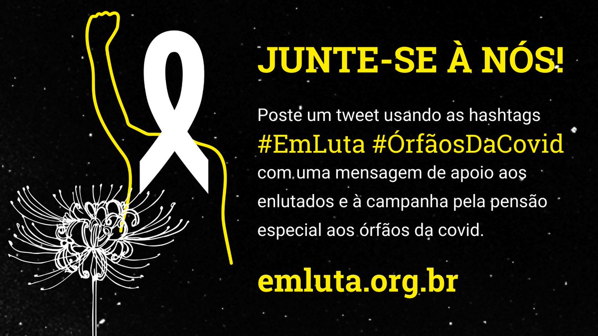 vamodebonde's tweet photo. Hoje é Dia de Finados - um dia que para as mais de 600 mil famílias que perderam entes queridos para a COVID-19 jamais será o mesmo.
No dia de hoje, convidamos você a deixar uma mensagem de apoio aos enlutados. Use as hashtags #EmLuta e #ÓrfãosDaCovid e apoie o movimento. https://t.co/lj3Ht4CEJi