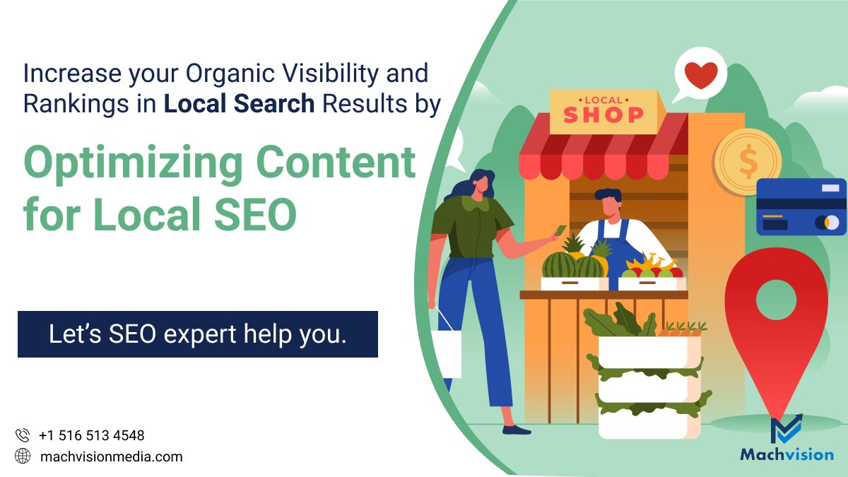 machvisionmedia's tweet image. #LocalSEO is a great strategy for #smallbusinesses and service industries that primarily market in a set geographic area. By focusing content on #localkeywords and intent, you effectively narrow the competition and your reach to your target audience. Smart!