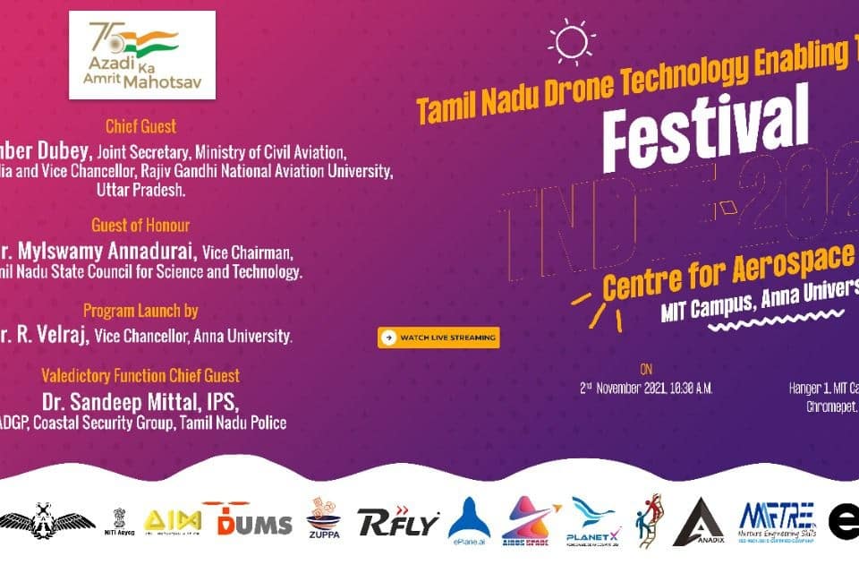 airosspace's tweet photo. Do more than dream; Work
Participation of Airosspace R&amp;D in drone festival,TNDTF-2021 at MIT Campus,Anna University
#drone #festival #dgca #uav #airosspace #training #mapping https://t.co/0HuzpygDxf