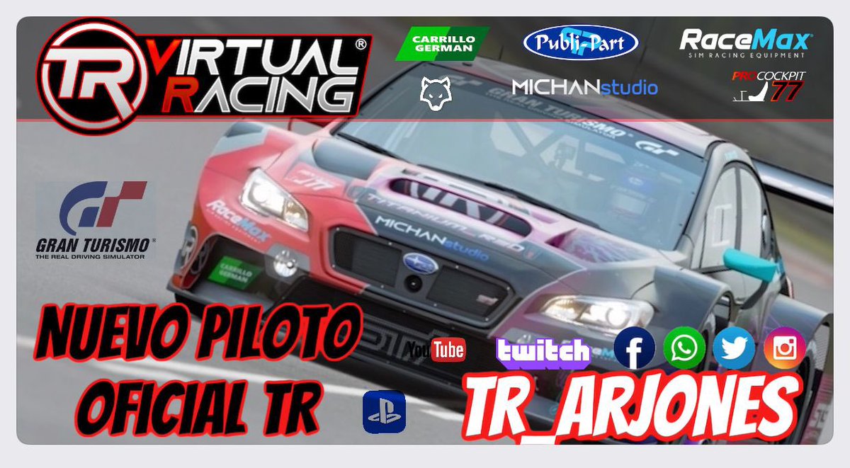 Titanium Red Virtual Racing (@trvirtualracing) on Twitter photo Y por último y no menos importante después de una noche de negociaciones intensas con diferentes proposiciones de equipos alternativos presentamos a @TR_Arjones como piloto oficial de <a href="/TRVirtualRacing/">Titanium Red Virtual Racing</a> que unido a todos sus compañeros y familia <a href="/Titanium__Red/">Titanium__Red / M.Lucas</a> vamos a competir gas Y por último y no menos importante después de una noche de negociaciones intensas con diferentes proposiciones de equipos alternativos presentamos a @TR_Arjones como piloto oficial de <a href="/TRVirtualRacing/">Titanium Red Virtual Racing</a> que unido a todos sus compañeros y familia <a href="/Titanium__Red/">Titanium__Red / M.Lucas</a> vamos a competir gas