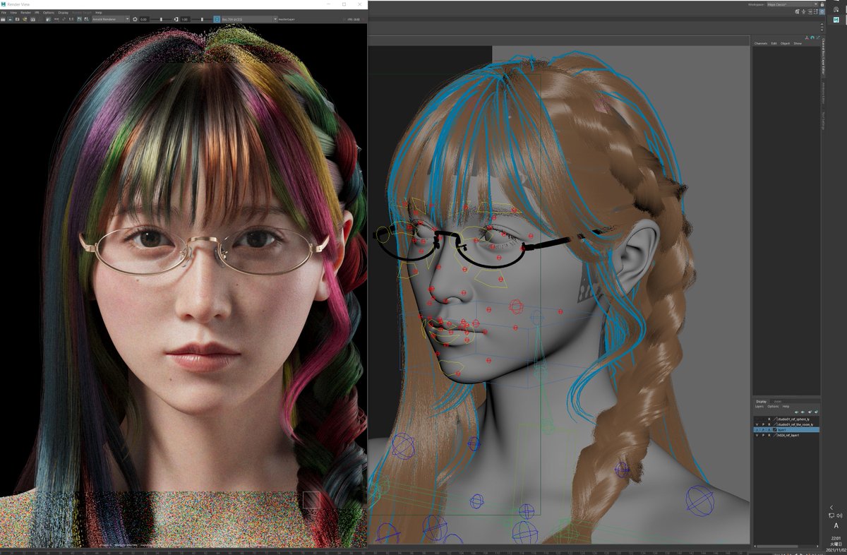 round_tail's tweet image. ネタを考えながら手を動かしてたら
出来てた眼鏡。😴
#3DCG #maya2020