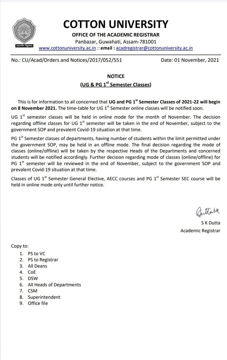 LakhinathTaku's tweet photo. If you the govt is allowing by-election then why not offline classes for the newly admitted students.The authority of #cottonuniversity should play a fare role by allowing students to take offline classes instead of online.
#Resumeofflineclasses 
@himantabiswa
 @ranojpeguassam https://t.co/qmb3Fb54Il