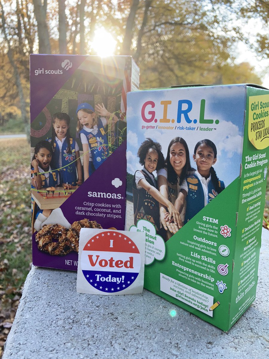 mariekshan's tweet photo. Donโt forget to vote today! And support the Girl Scouts ๐ช๐ณโ๏ธ #ctvote #Election2021 #ElectionDay2021 https://t.co/PuwWp0VPYN