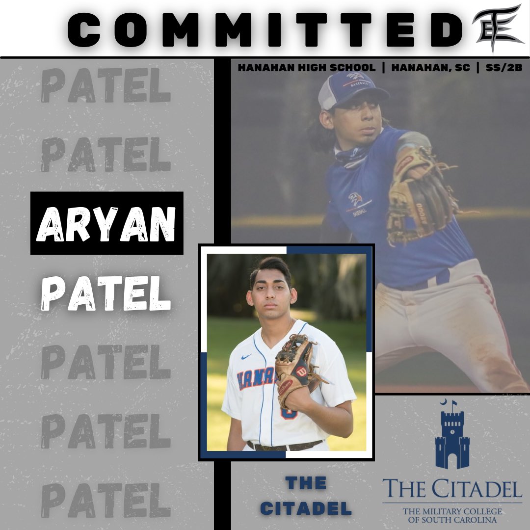 Congrats to 2022 Aryan Patel on his recent commitment to The Citadel❗️❗️ #TEnation ⚫️⚪️ | <a href="/CitadelBaseball/">The Citadel Baseball</a>