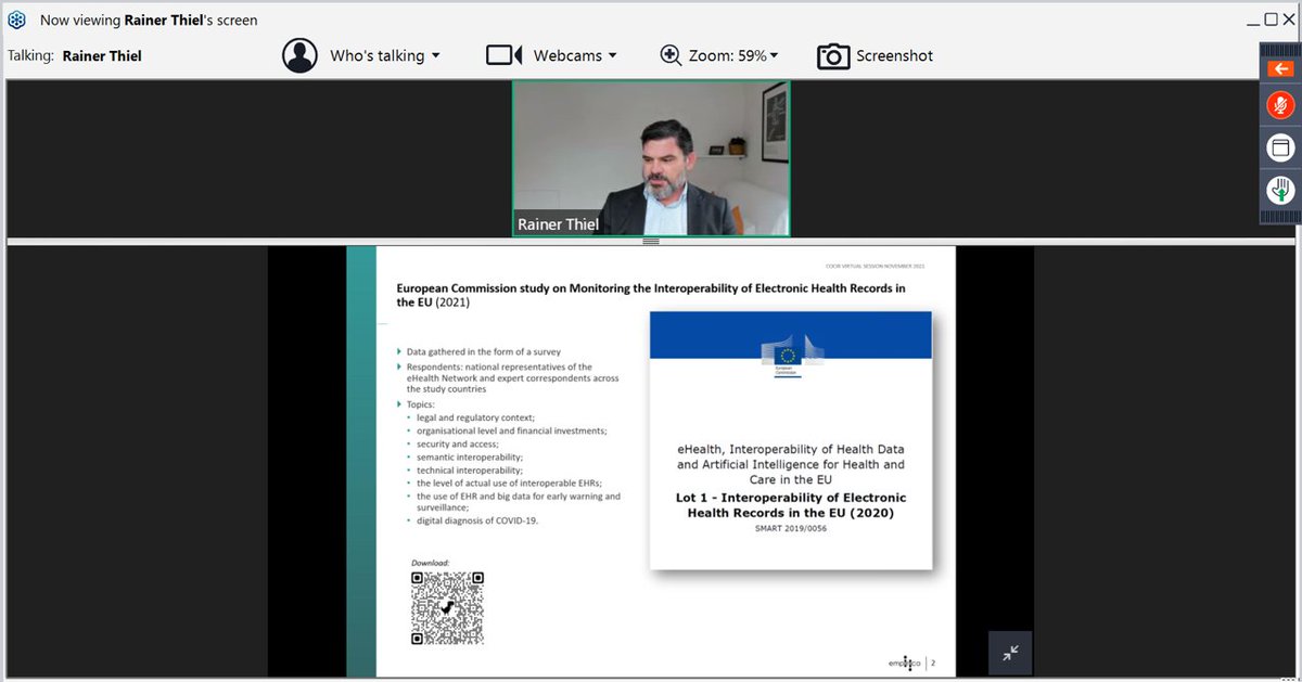 COCIR (@cocir) on Twitter photo Now at our Webinar The Promise Of #Data In #Healthcare - Keynote by <a href="/RainerThiel/">Rainer Thiel</a> @empirica_Bonn cocir.org/media-centre/e… #EuropeanHealthDataSpace #analytics #interoperability #EHR #ElectronicHealthRecord #eHealth Now at our Webinar The Promise Of #Data In #Healthcare - Keynote by <a href="/RainerThiel/">Rainer Thiel</a> @empirica_Bonn cocir.org/media-centre/e… #EuropeanHealthDataSpace #analytics #interoperability #EHR #ElectronicHealthRecord #eHealth