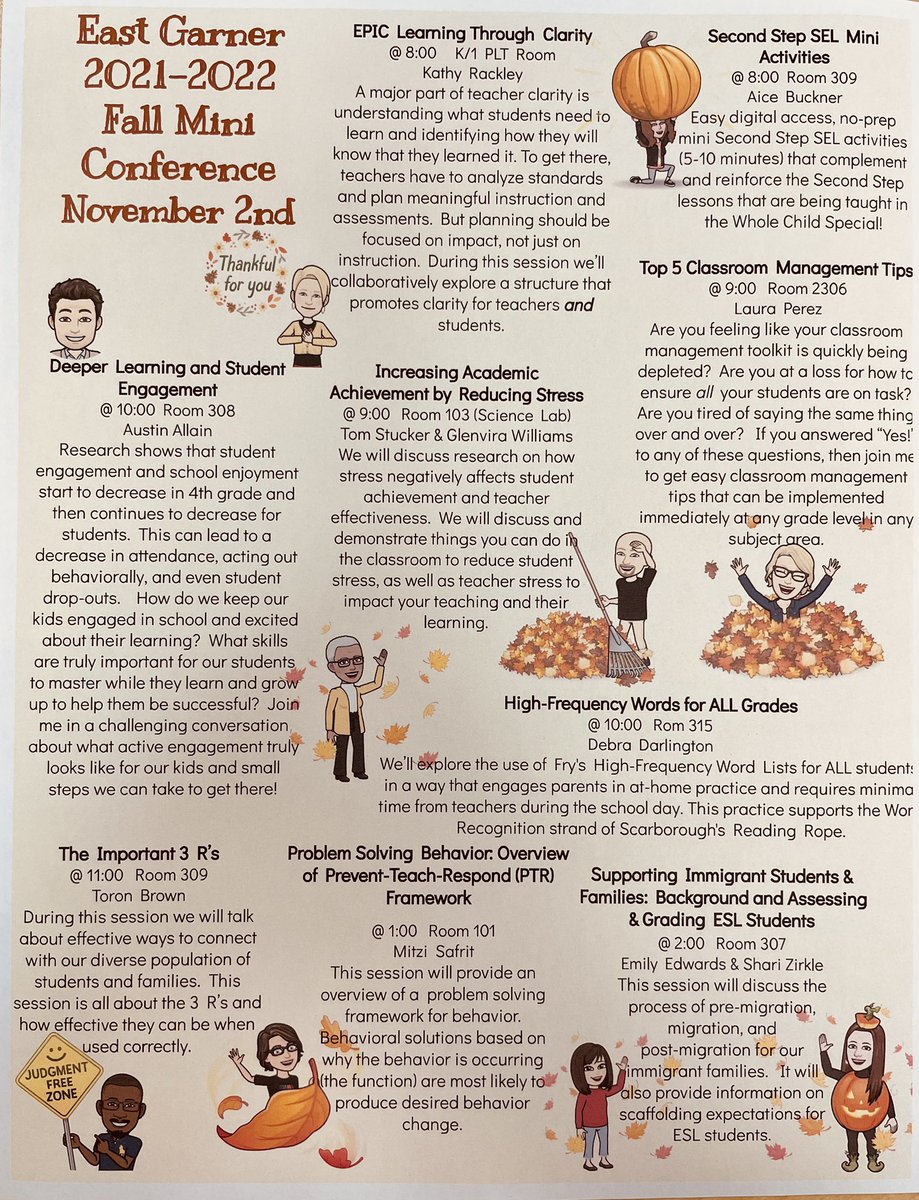 NCwindyhillfarm's tweet image. Kicking off our PD day with our annual Fall Mini Conference! #EPICLearning #teachersareleaders @SEasternArea