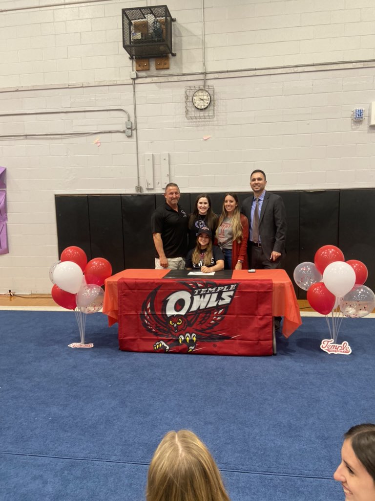 It’s a big day for Amanda. Congrats on your signing with Temple University! It’s been an honor watching you work&amp;grow as a student athlete&amp;we could not be happier to watch your dreams unfold. We wish you the very best in the next chapter of your gymnastics career as an owl!