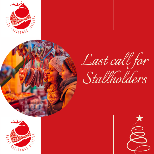 fleet_festival's tweet photo. Last call for Stallholders
If you run a local business making Christmas crafts and gifts we'd love you to apply for a stall at this year's Christmas Festival.
Gazebos are provided.
You can download the application form from our website: https://t.co/bSA2ITZuF1 https://t.co/hClSe6j5KC