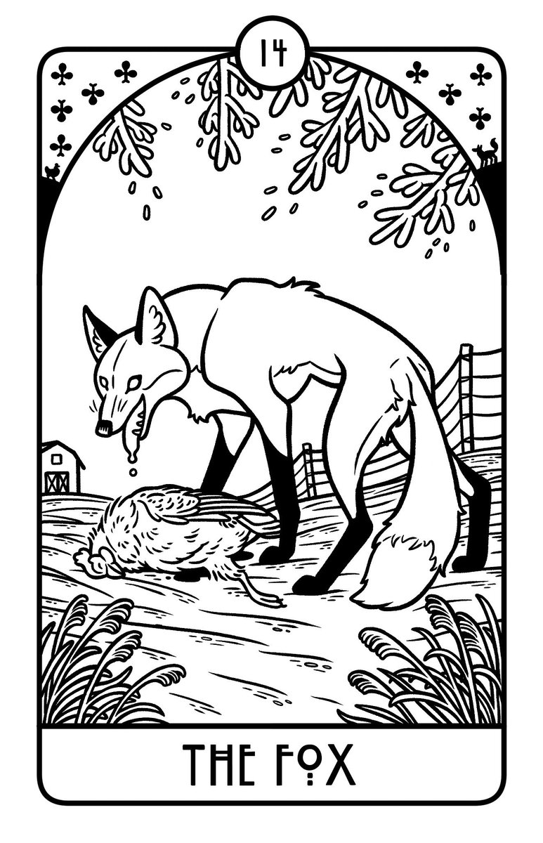 IsabellaRotman's tweet photo. 14: The Fox: self-interest and the actions it motivates 🦊 #lenormand #lenormandcards #lenormanddeck #thismighthurtlenormand #fox #lenormandfox https://t.co/XEl9sVcsLy
