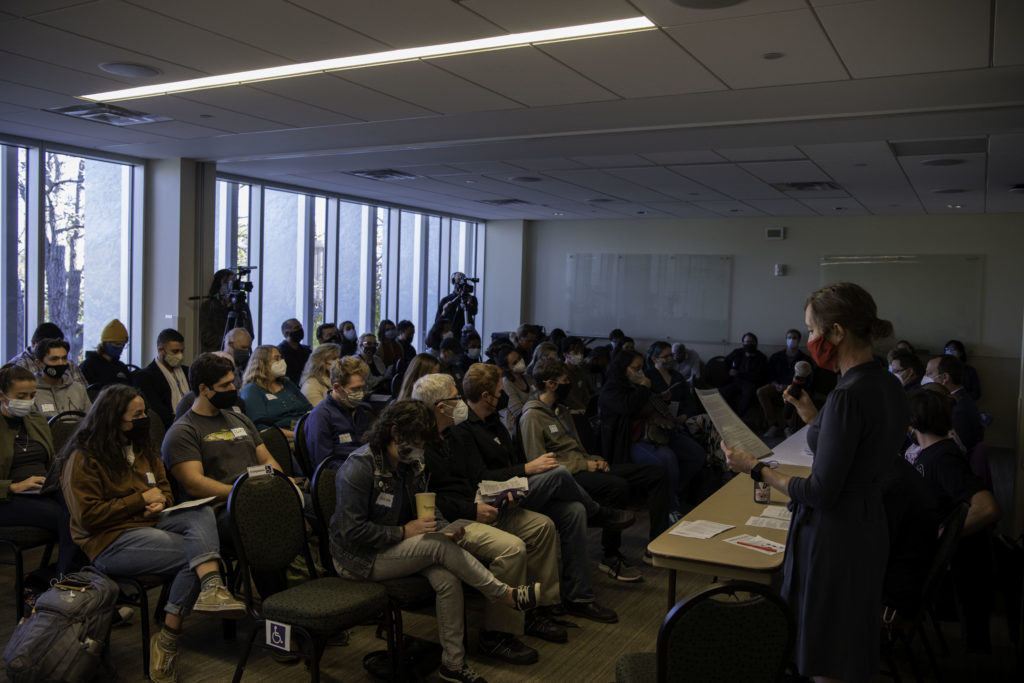 CSUCollegian's tweet photo. NEWS: Colorado State University hosted a Campus Equity Week to open the door on conversation regarding fair pay and unionization.

@AustriaCohn #CSUCollegian #CollegianNews #ColoradoStateUniversity 

https://t.co/xu7zFrSPo4 https://t.co/DeuzWgwijl