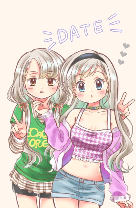 【久川姉妹】凪はキメ顔するのちょっと照れるからプリクラでも変顔しがち 