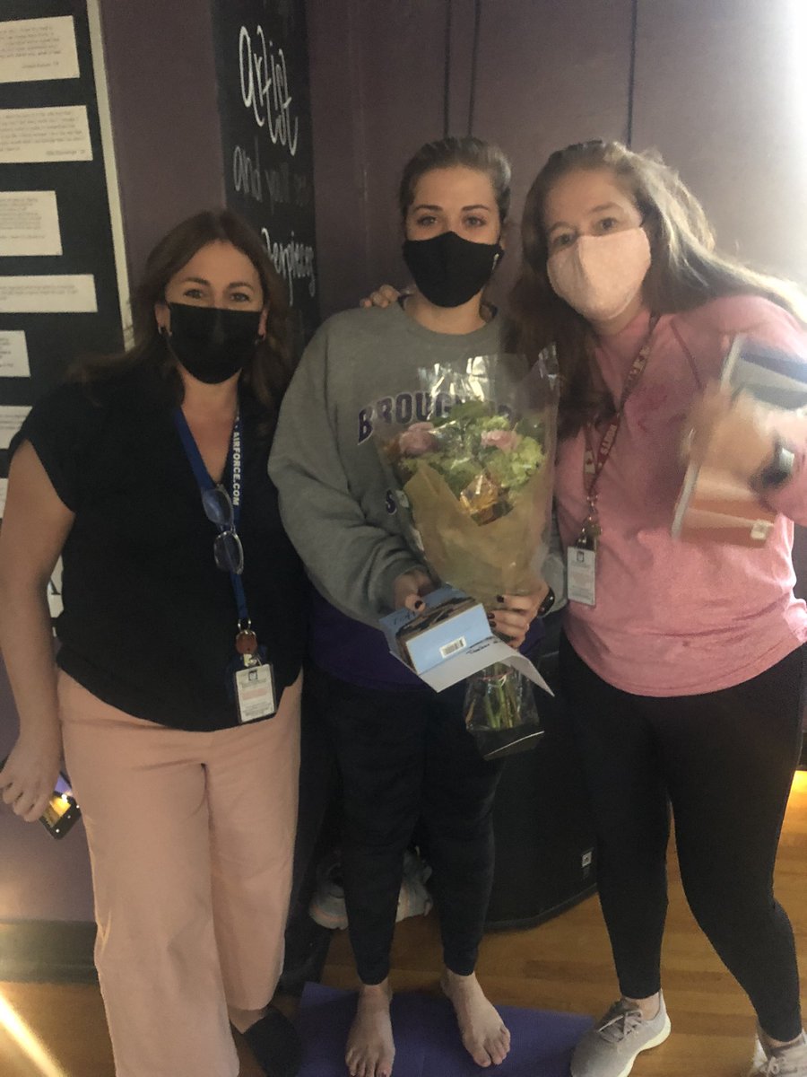 AnnBozek's tweet photo. Congratulations, to Caroline Olson, Broughton’s Teacher of the Year.  Her commitment to all students can learn radiates through building. The Dept of Special Education and the BHS faculty celebrates you. @NBroughtonHS https://t.co/EjmArnfXEI