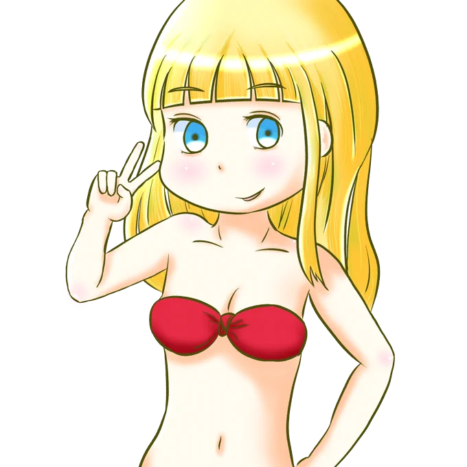 今日を逃すと出す機会が無さそうなのでとで隠れてないVer.の人魚ちゃんを置いておきます。3枚目は色収差とパーリンノイズ入れていないVer.です。 