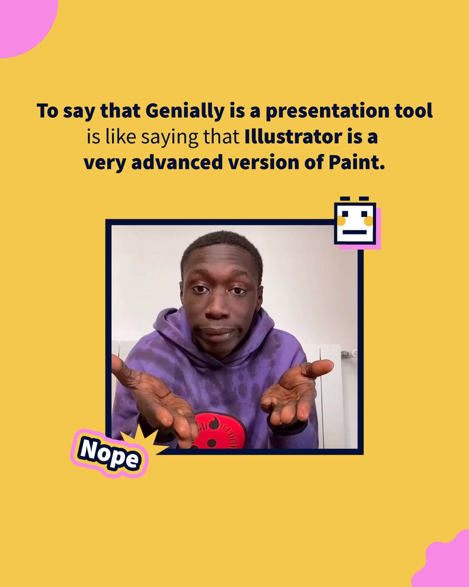 genially's tweet photo. Do you agree? 😏
#Genially #interactiveCommunication #community #doitgenially #viral #fun #khabylame #memes #contentcreation https://t.co/00UWCcnGu8